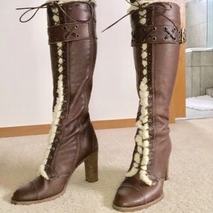 Coach “Reece” Leather Boots